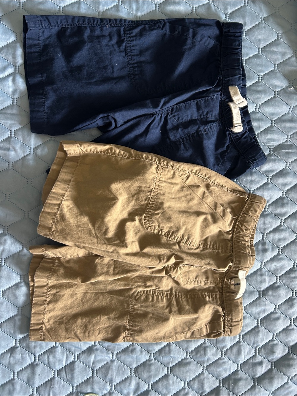 Carter's Navy and Khaki Elastic-Waist Shorts Duo